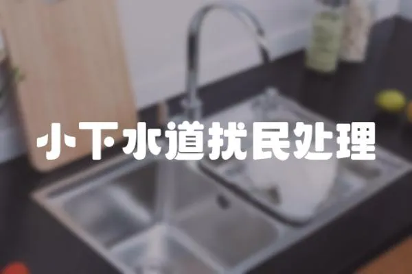 小下水道擾民處理