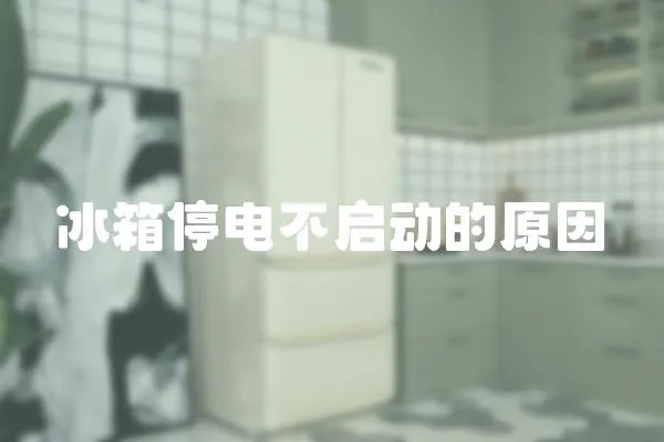 冰箱停電不啟動的原因