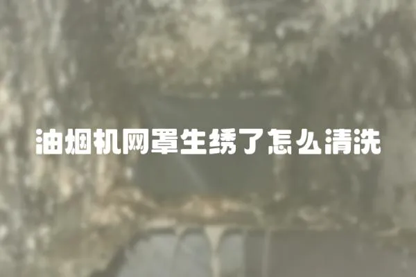油煙機網罩生繡了怎么清洗