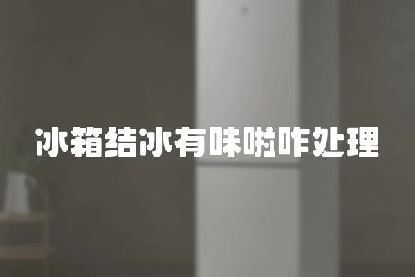 冰箱結冰有味啦咋處理