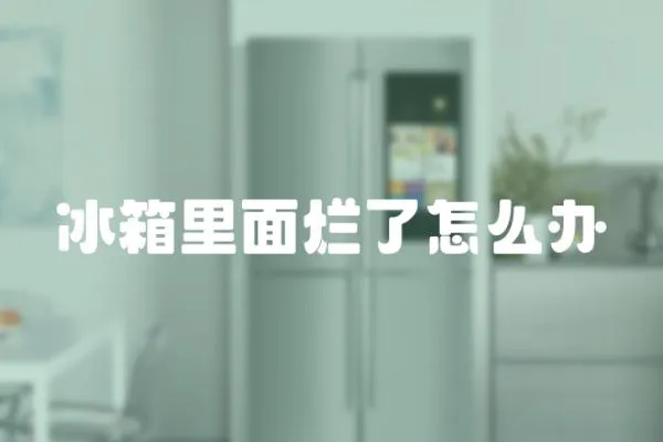 冰箱里面爛了怎么辦