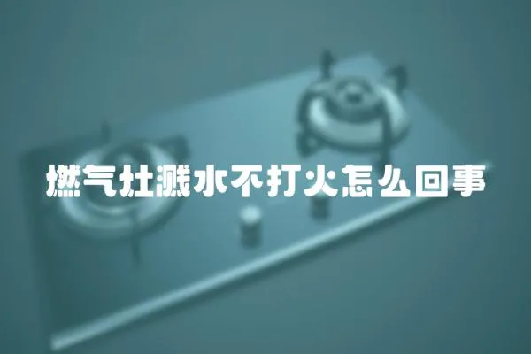 燃氣灶濺水不打火怎么回事