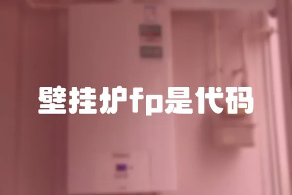 壁掛爐fp是代碼
