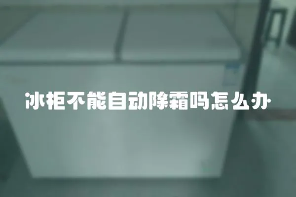 冰柜不能自動除霜嗎怎么辦