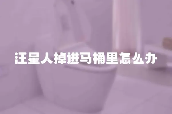 汪星人掉進馬桶里怎么辦