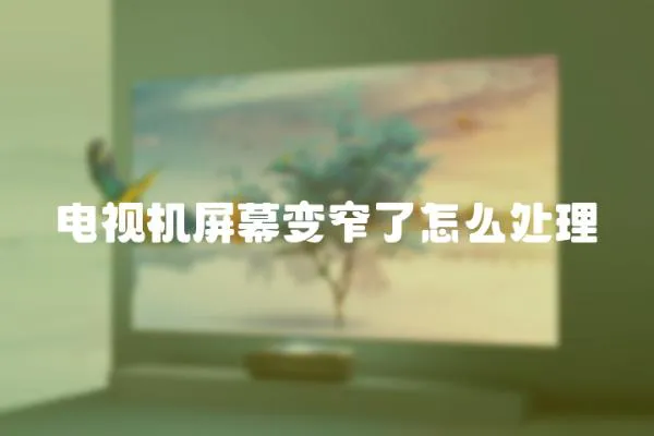 電視機屏幕變窄了怎么處理