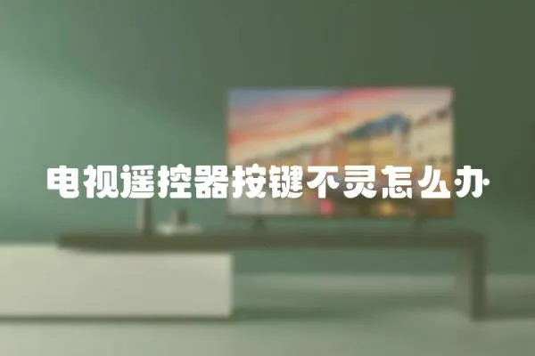 電視遙控器按鍵不靈怎么辦