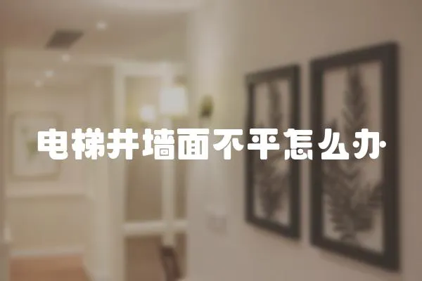 電梯井墻面不平怎么辦