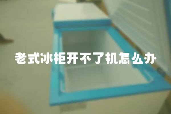 老式冰柜開不了機怎么辦