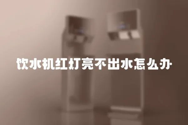 飲水機紅燈亮不出水怎么辦