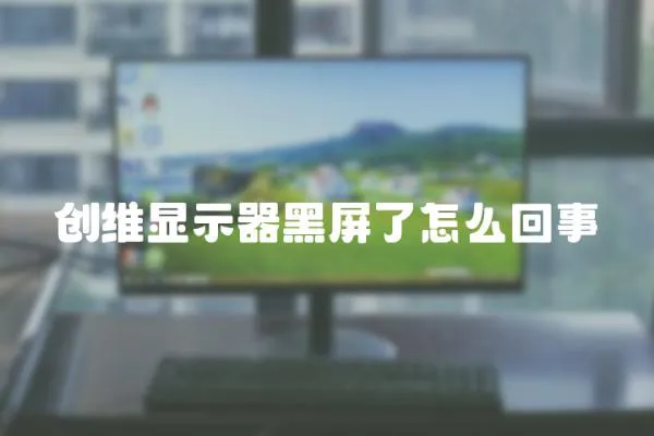 创维显示器黑屏了怎么回事