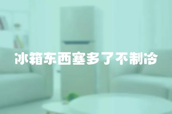 冰箱東西塞多了不制冷