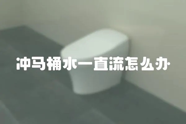 沖馬桶水一直流怎么辦