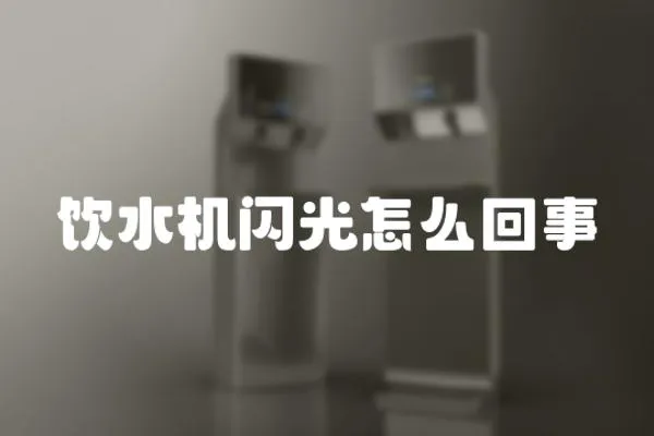 飲水機閃光怎么回事