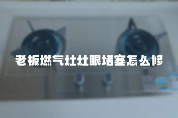 老板燃氣灶灶眼堵塞怎么修