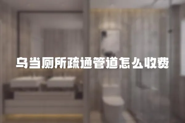 烏當廁所疏通管道怎么收費