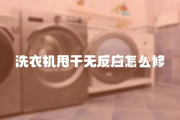 洗衣機(jī)甩干無反應(yīng)怎么修