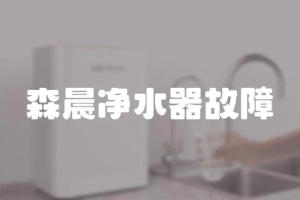 森晨凈水器故障