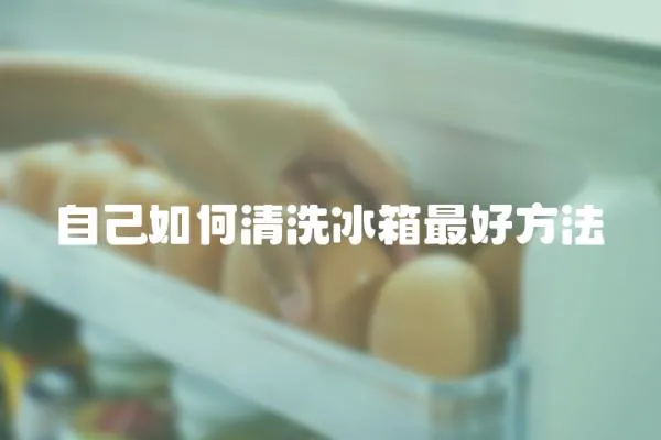 自己如何清洗冰箱最好方法
