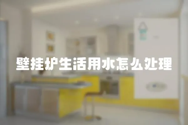 壁掛爐生活用水怎么處理