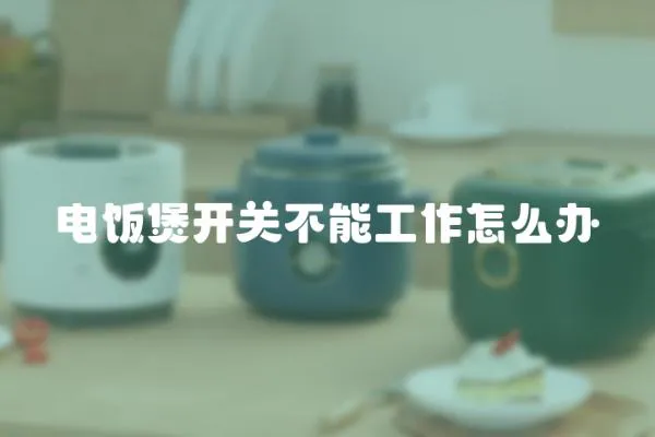 電飯煲開關(guān)不能工作怎么辦