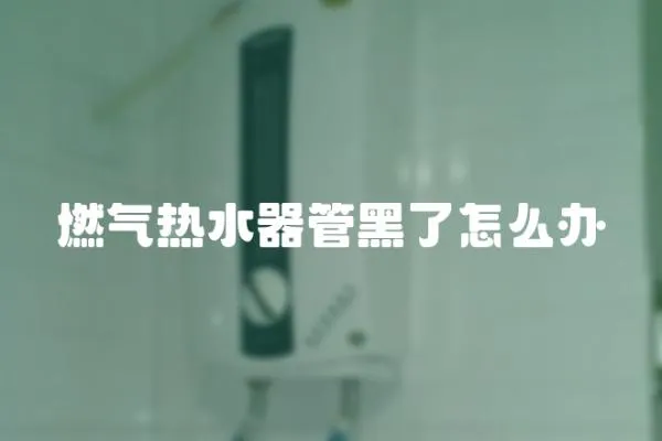 燃气热水器管黑了怎么办