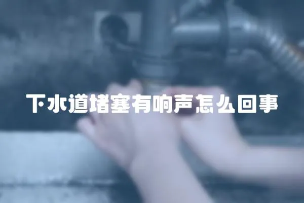 下水道堵塞有響聲怎么回事