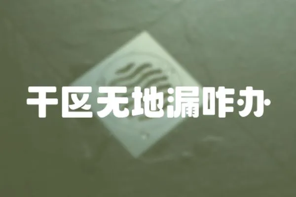 干區無地漏咋辦