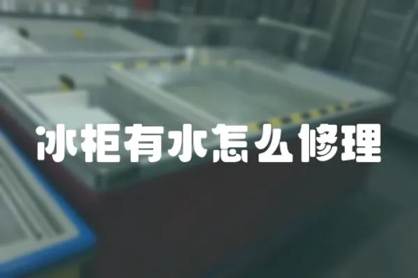 冰柜有水怎么修理