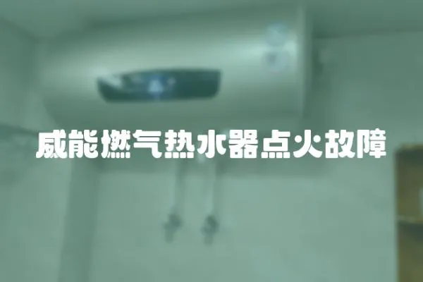威能燃氣熱水器點火故障