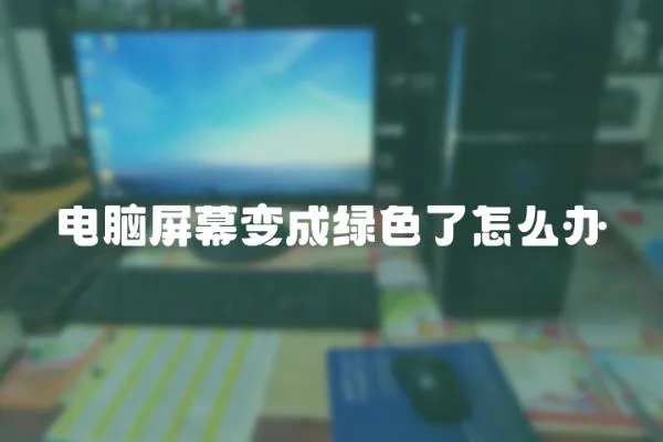 電腦屏幕變成綠色了怎么辦