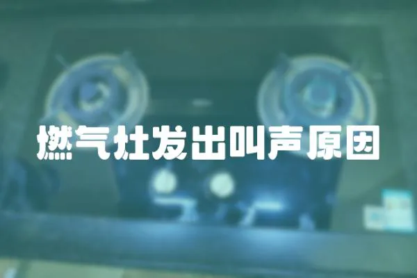 燃氣灶發出叫聲原因