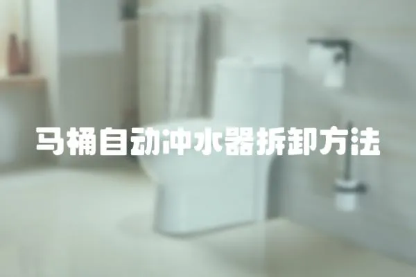 馬桶自動沖水器拆卸方法
