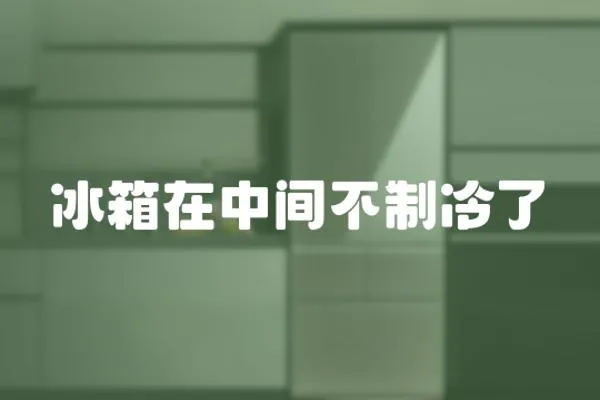 冰箱在中間不制冷了