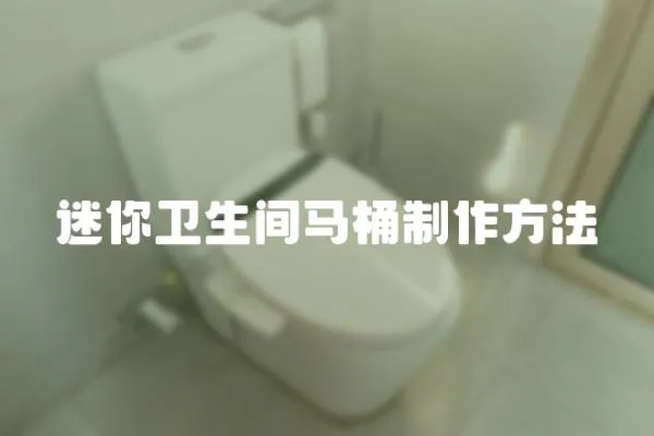 迷你卫生间马桶制作方法