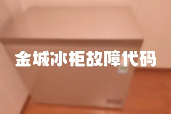 金城冰柜故障代碼