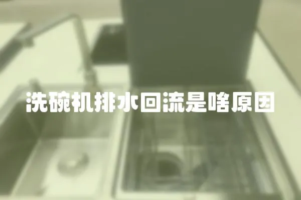 洗碗機排水回流是啥原因