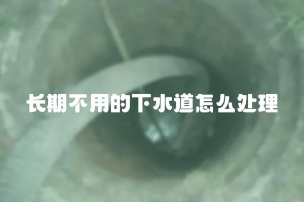 長期不用的下水道怎么處理