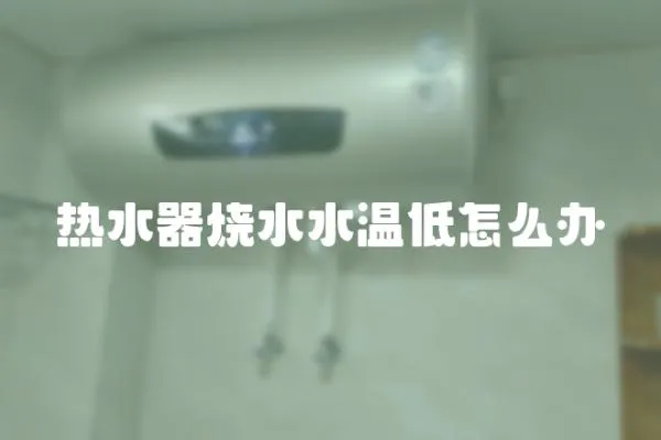 熱水器燒水水溫低怎么辦