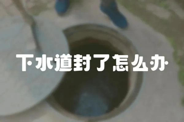 下水道封了怎么辦