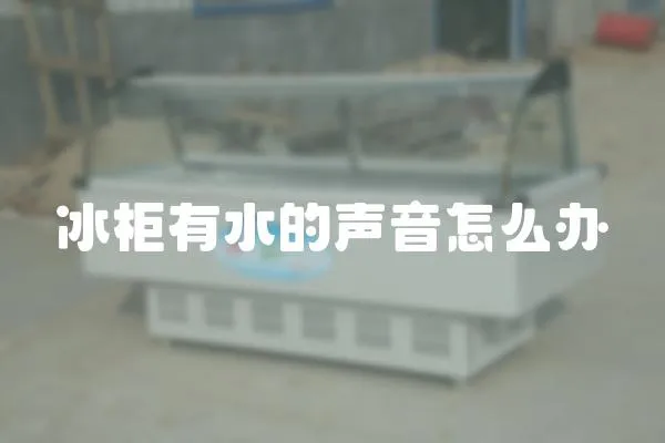 冰柜有水的聲音怎么辦
