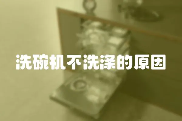 洗碗機(jī)不洗滌的原因