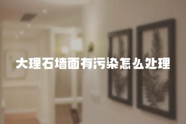 大理石墻面有污染怎么處理