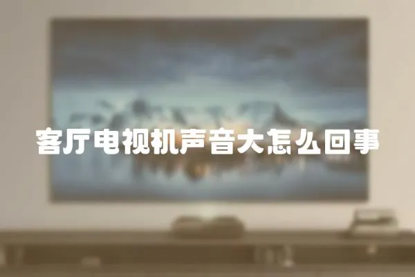 客廳電視機聲音大怎么回事