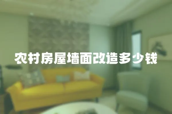 農村房屋墻面改造多少錢