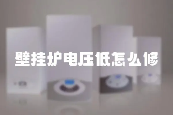 壁掛爐電壓低怎么修