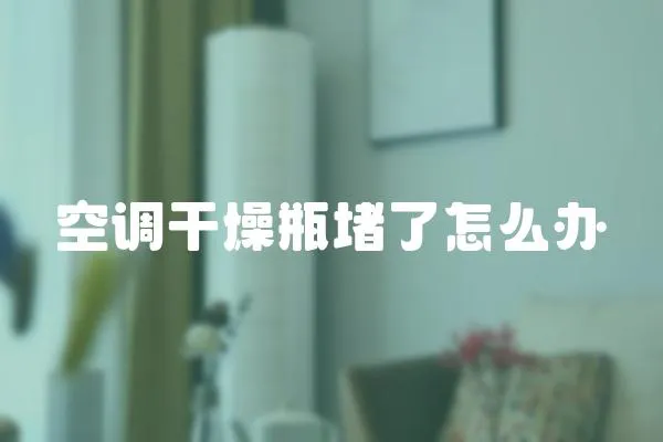 空調(diào)干燥瓶堵了怎么辦
