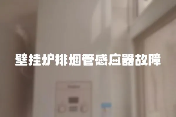 壁掛爐排煙管感應器故障