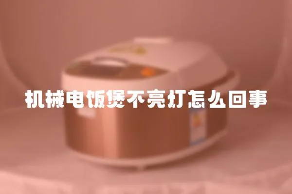 機械電飯煲不亮燈怎么回事