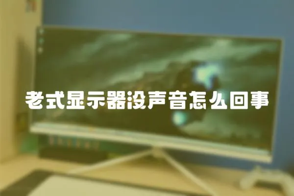 老式顯示器沒聲音怎么回事